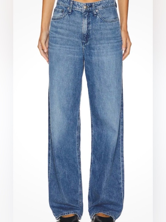 rag & bone Denim - Rag & Bone The Logan Jeans Womens 30 Blue Mid Rise Wide Leg Women’s Denim$255